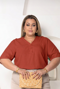 Blusa Brenda – Viscolinho | Plus Size