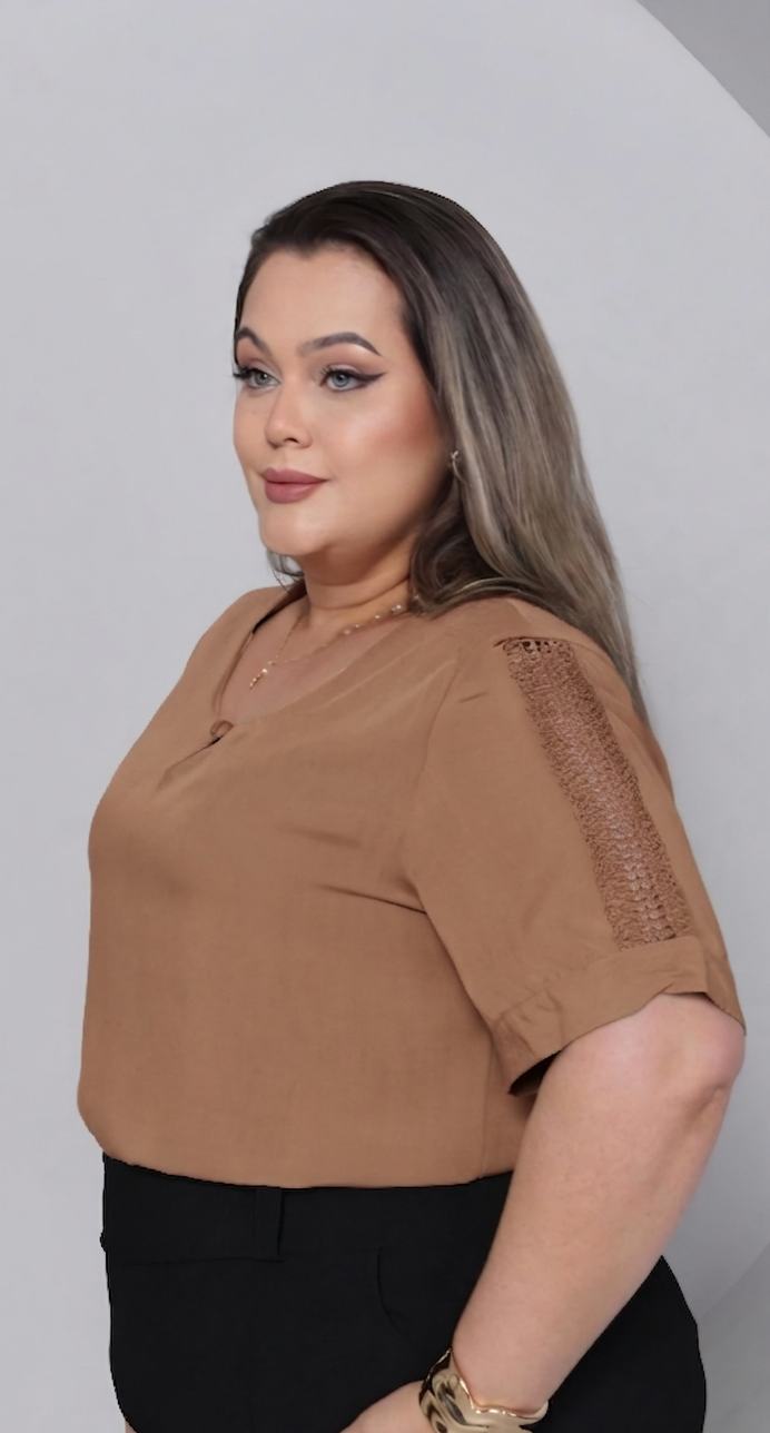 Blusa Maite – Viscolinho | Plus Size