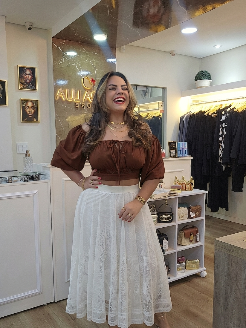 Cropped Adele – Tecido Duna | Tamanho Único