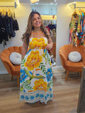 Vestido Elástico Duplo – Inspiração Farm | Viscose | Tamanho Único