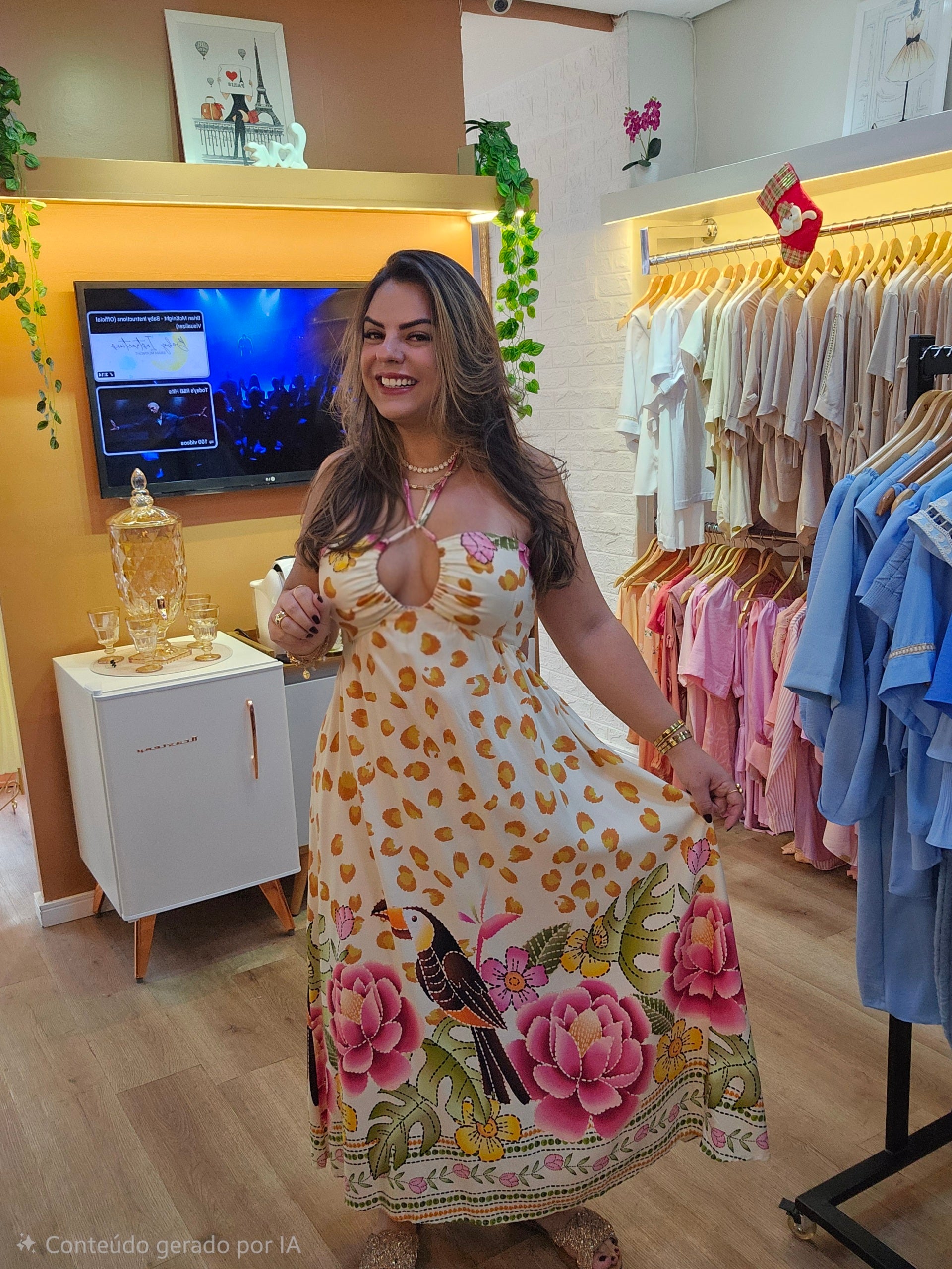 Vestido Tomara que Caia – Inspiração Farm | Viscose Premium Tamanho Único