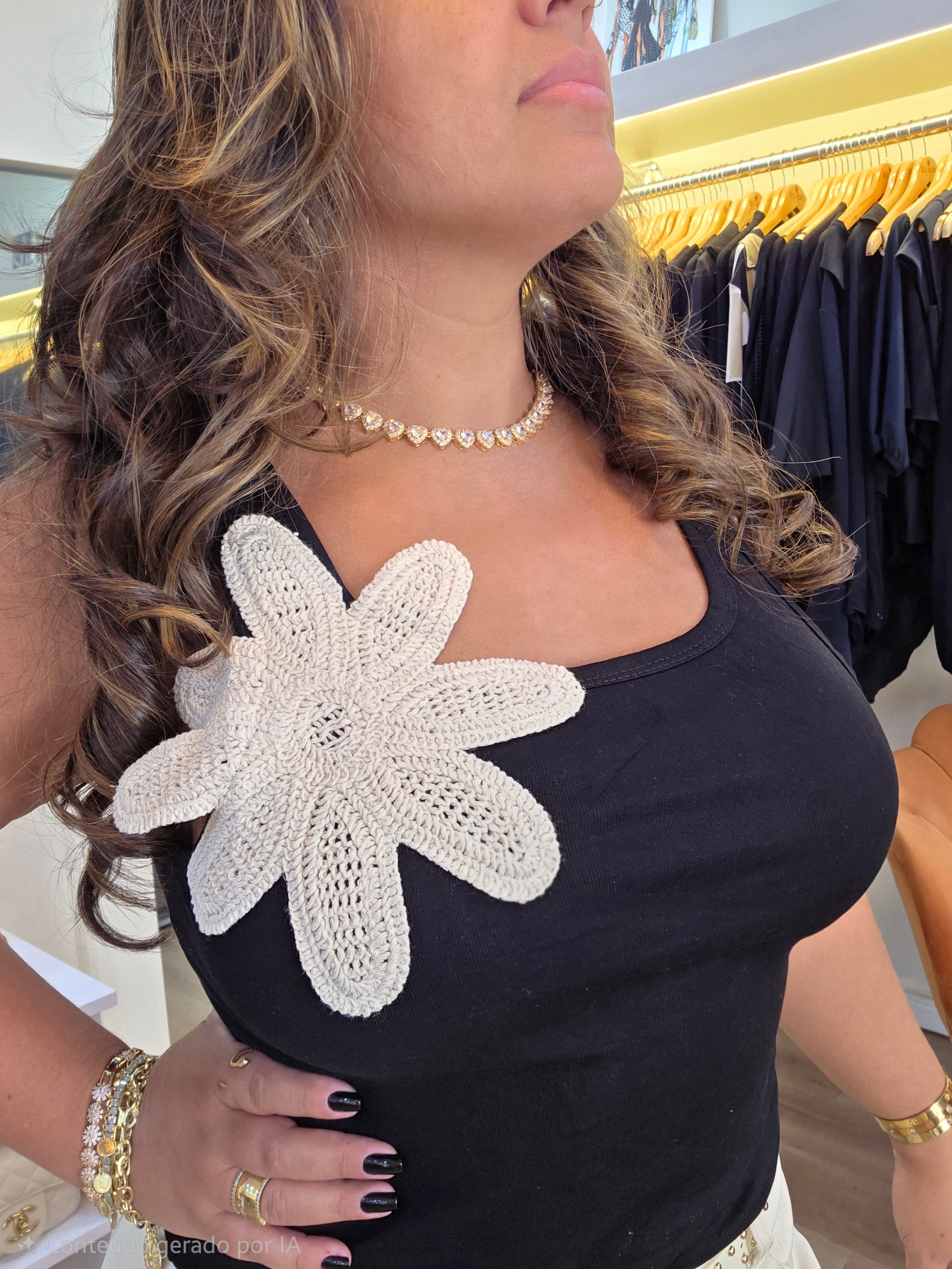 Regata Flor – Ribana com Elastano | P ao GG