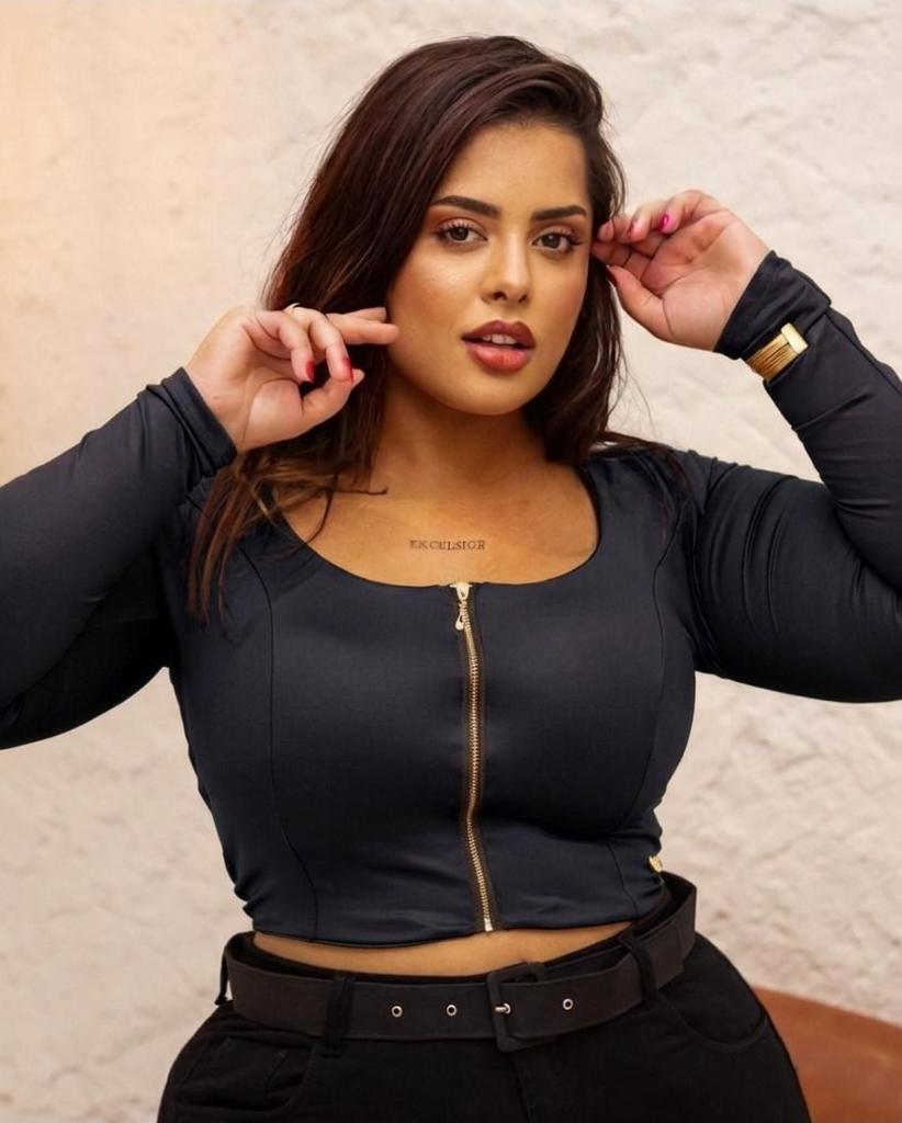 Cropped Zíper Plus