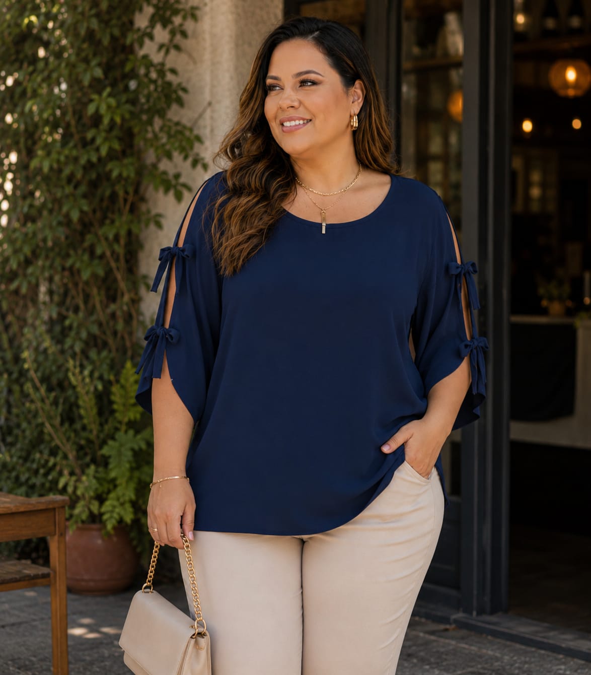 Camisa Laço Plus