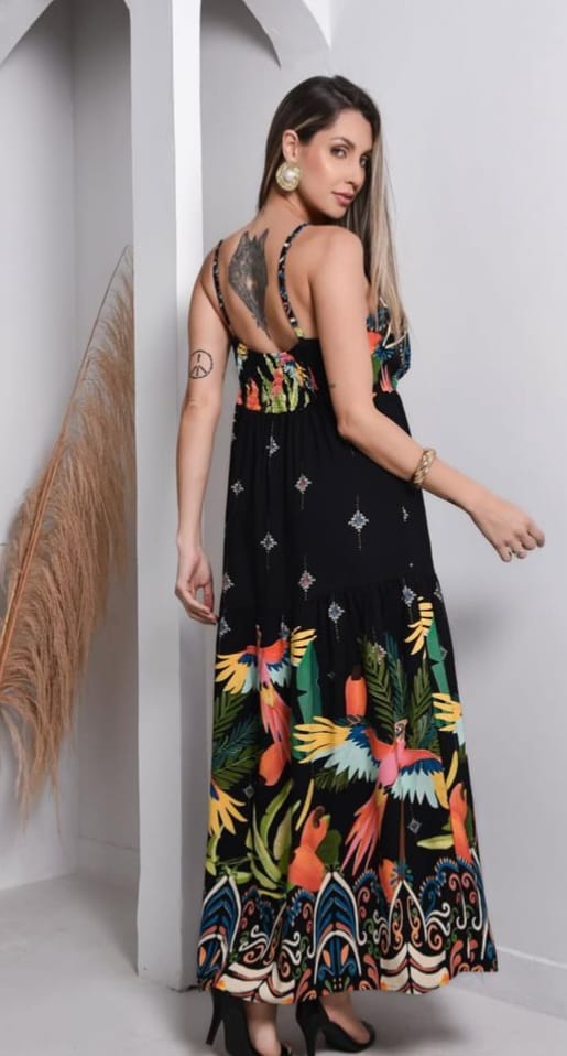 Vestido Longo Insp. Farm