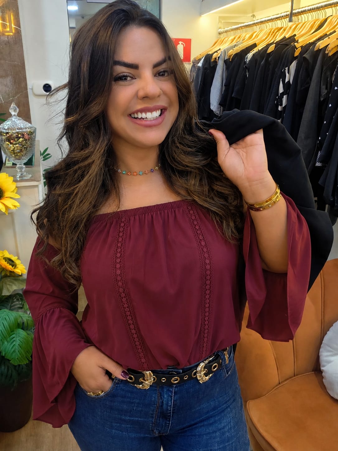 Blusa Bianca Ciganinha