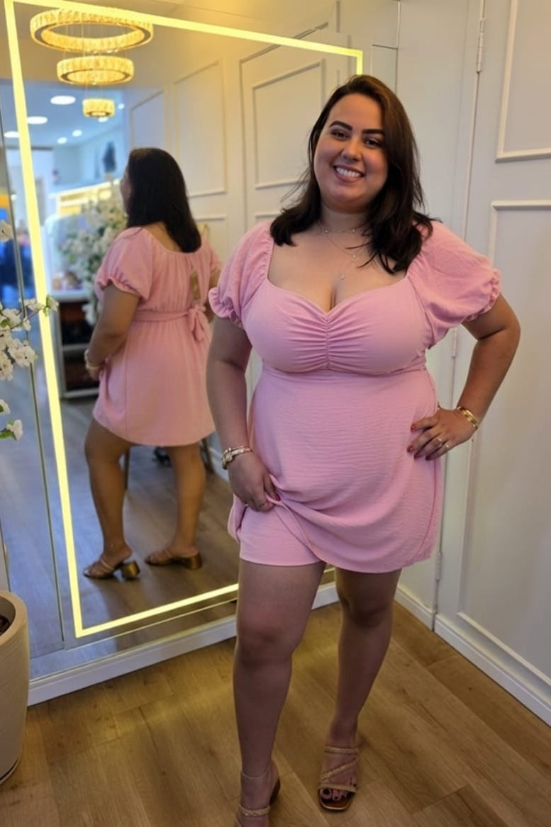 Macaquinho Hadasha Plus – Tecido Duna | Plus Size