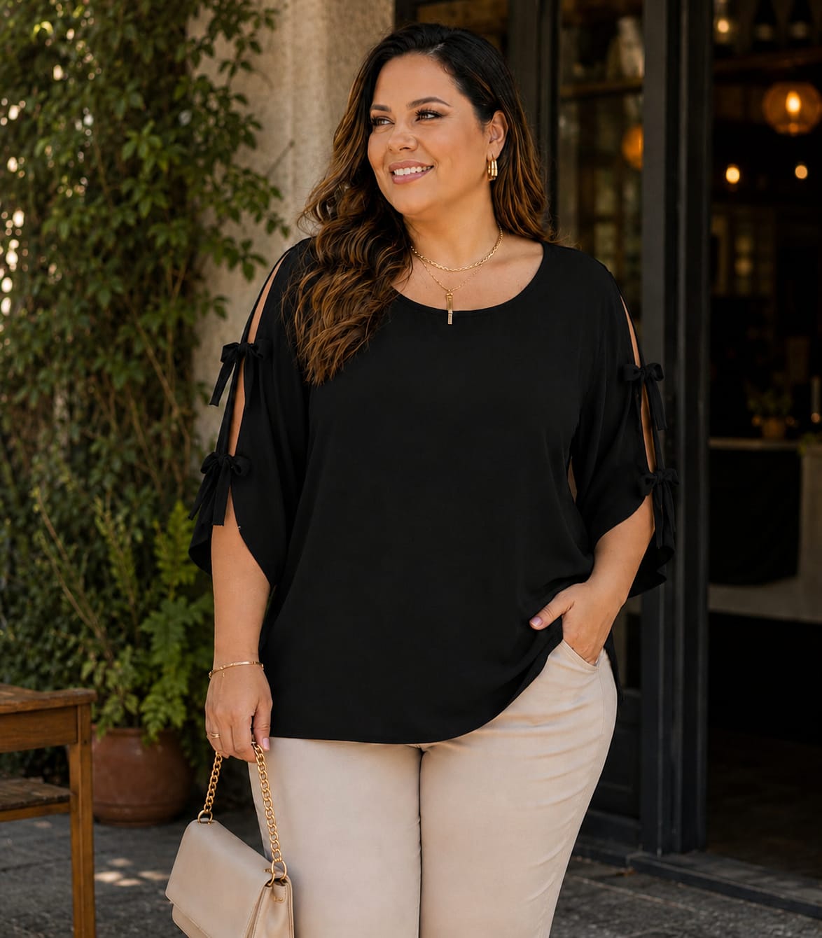Camisa Laço Plus