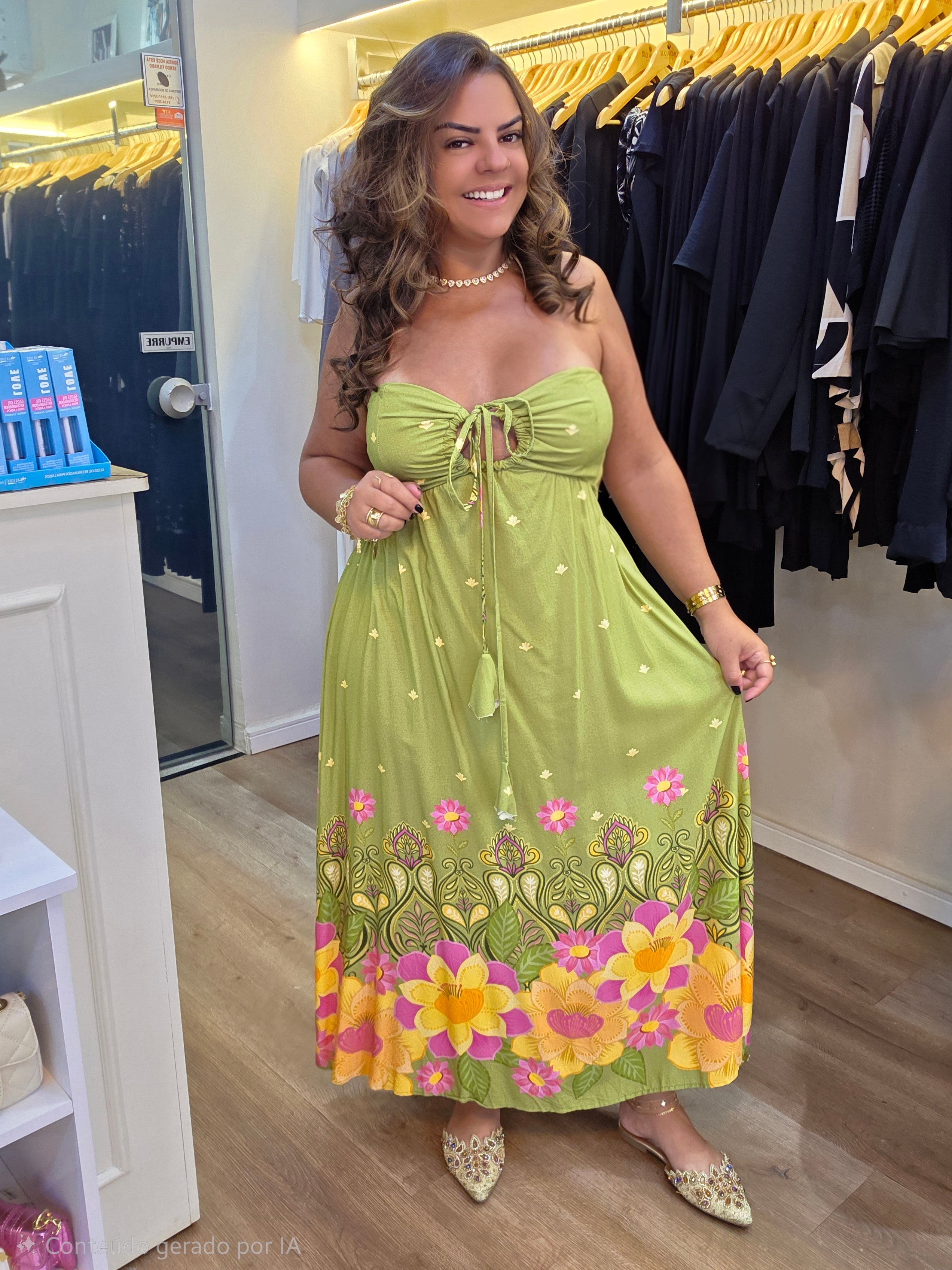 Vestido Tomara que Caia – Inspiração Farm | Viscose Premium Tamanho Único